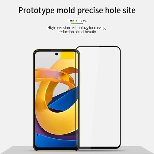 For Xiaomi Poco M4 Pro 5G PINWUYO 9H 2.5D Tempered Glass Full Film(Black) by PINWUYO