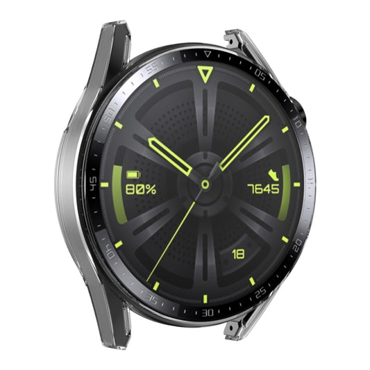 For Huawei Watch GT 3 46mm ENKAY PC Frame + Tempered Glass Protector Case With Scale(Transparent) by ENKAY