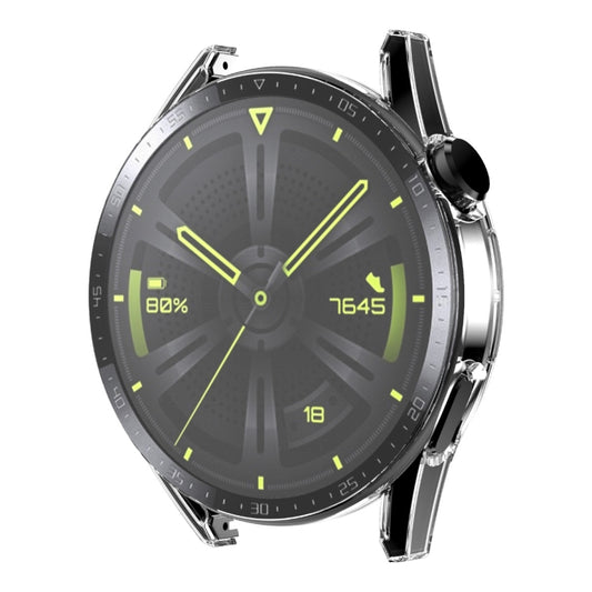 For Huawei Watch GT 3 46mm ENKAY Matte PC Frame + Tempered Glass Protector Case With Scale(Transparent) by ENKAY
