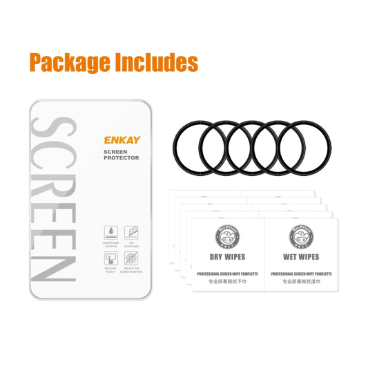 5 PCS For Xiaomi Watch S1 ENKAY Hat-Prince 3D Full Coverage Soft PC Edge + PMMA HD Protector Film by ENKAY