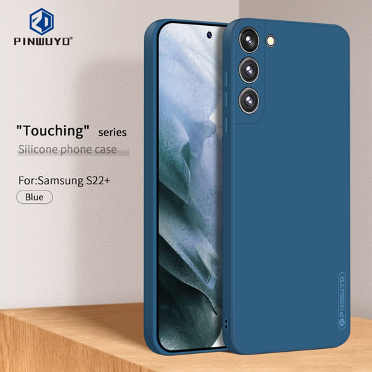 For Samsung Galaxy S22+ 5G PINWUYO Liquid Silicone TPU Phone Case(Blue) by buy2fix