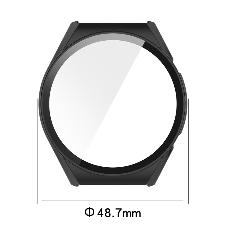 For Xiaomi Watch S1 PC + Toughened Film Fully Enclosed Protective Case(Blue) by buy2fix