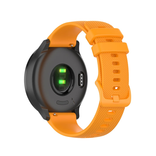 For Xiaomi Watch S1 22mm Checkered Silicone Watch Band(Yellow) by buy2fix