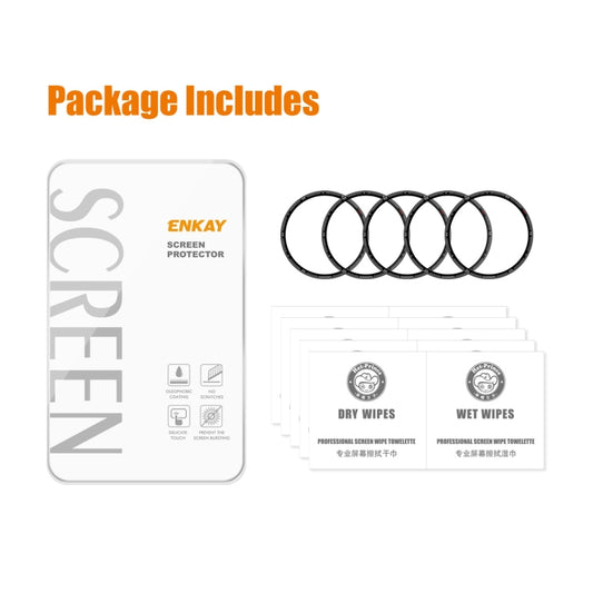 5 PCS ENKAY 3D Full Coverage Soft PC Edge + PMMA HD Screen Protector Film For Garmin Fenix 7 by ENKAY