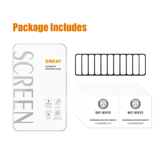 10 PCS For Xiaomi Band 7 Pro ENKAY 3D Full Coverage Soft PC Edge + PMMA HD Screen Protector Film by ENKAY