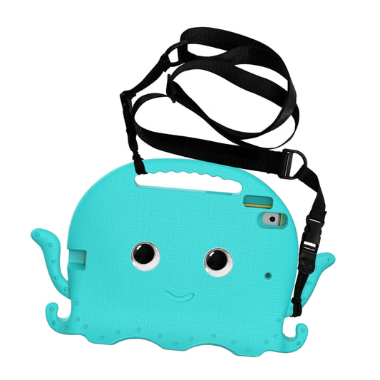 For iPad 10.2 2019 / 2020 Octopus Style EVA + PC Tablet Case with Strap(Glacial Green) - iPad 10.2 Cases by buy2fix | Online Shopping UK | buy2fix