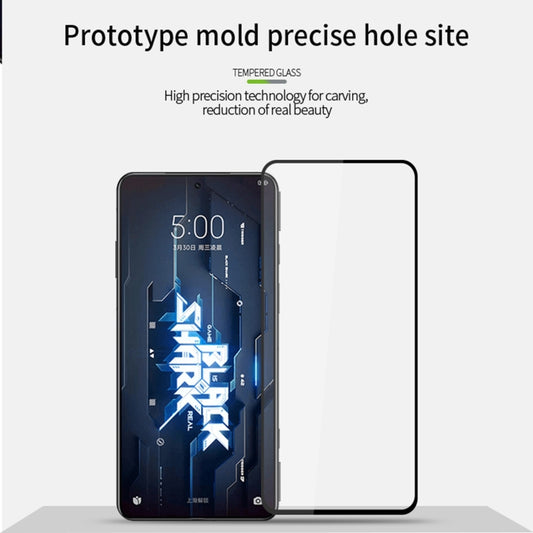 For Xiaomi Black Shark 5 / 5 Pro PINWUYO 9H 2.5D Full Screen Tempered Glass Film(Black) by PINWUYO