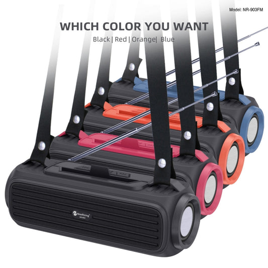 NewRixing NR903F TWS Portable Outdoor Bluetooth Speaker Support TF Card / FM(Orange) - Desktop Speaker by NewRixing | Online Shopping UK | buy2fix