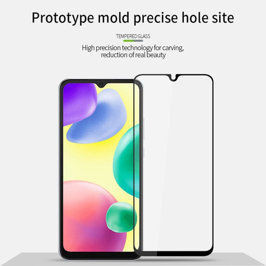 For Xiaomi Redmi 10C PINWUYO 9H 2.5D Full Screen Tempered Glass Film(Black) by PINWUYO