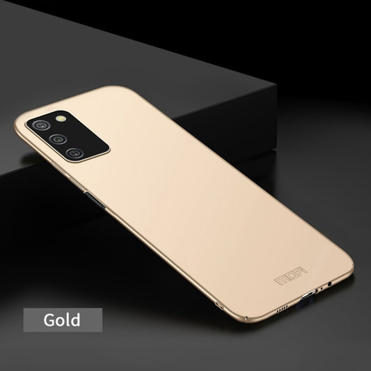 For Samsung Galaxy A02s EU / A03s / M02s / F02s MOFI Frosted PC Ultra-thin Hard Case(Gold) by MOFI