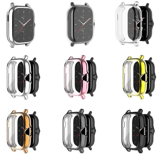 For Amazfit GTS 3 Shockproof TPU Plating Watch Case(Rose Gold) by buy2fix