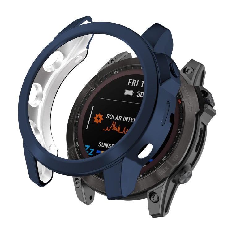 For Garmin Fenix 7S Shockproof TPU Watch Case(Silver) by buy2fix
