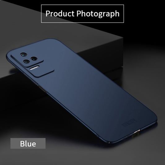 For Xiaomi Redmi K50 / K50 Pro MOFI Frosted PC Ultra-thin Hard Phone Case(Blue) by MOFI