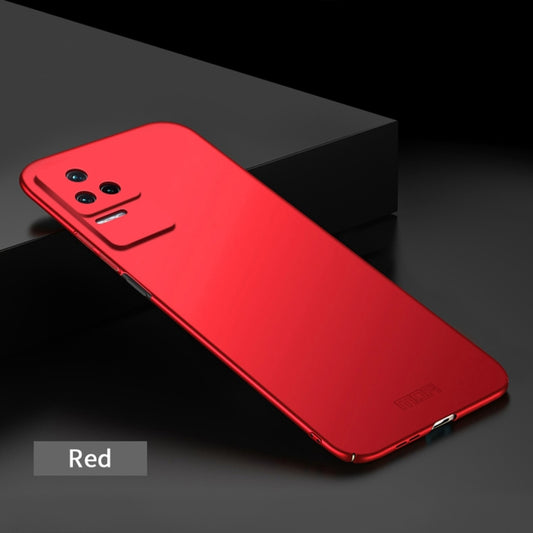 For Xiaomi Redmi K50 / K50 Pro MOFI Frosted PC Ultra-thin Hard Phone Case(Red) by MOFI
