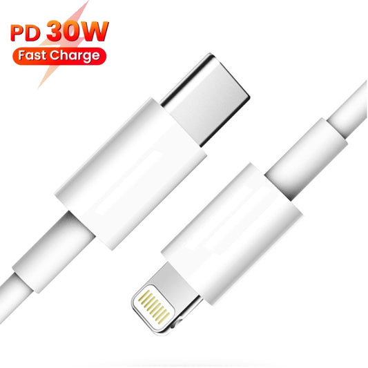 1.5m PD30W USB-C / Type-C to 8 Pin Fast Charging Data Cable for iPhone Series by buy2fix