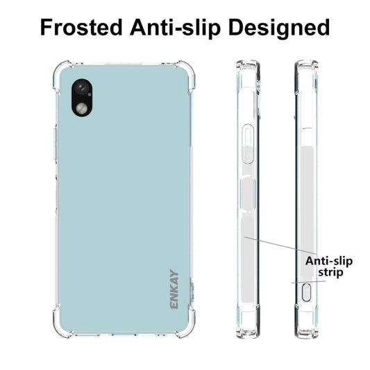 For Sony Xperia Ace III ENKAY Clear TPU Shockproof Phone Case by ENKAY
