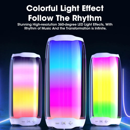 NBY 8892 LED IPX5 Waterproof Portable Wireless Bluetooth Speaker(White) - Desktop Speaker by NBY | Online Shopping UK | buy2fix