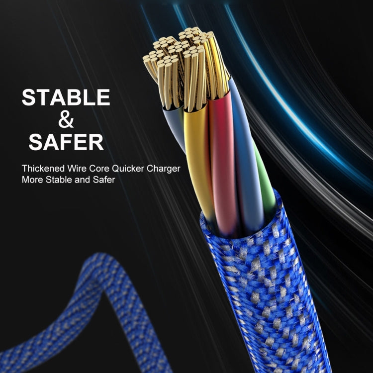 ENKAY ENK-CB121 1.5m 3 in 1 USB 3.0 to Type-C / 8 Pin / Micro USB 5A Fast Charging Cable(Black+Red) by ENKAY