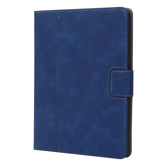 For iPad 10.2 2019 / 2020 / 2021 Calf Texture Horizontal Flip Leather Tablet Case(Dark Blue) - iPad 10.2 Cases by buy2fix | Online Shopping UK | buy2fix
