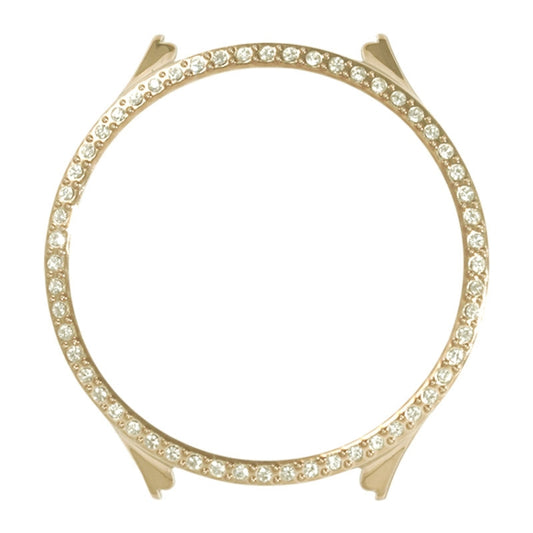 For Samsung Galaxy Watch 5 44mm TPU Shockproof Silicone Case With Diamond(Gold) by buy2fix