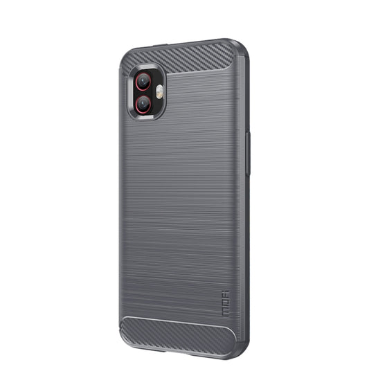 For Samsung Galaxy Xcover6 Pro / Xcover Pro 2 MOFI Gentleness Brushed Carbon Fiber Soft TPU Case(Gray) by MOFI