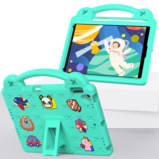 Handle Kickstand Children EVA Shockproof Tablet Case For iPad Air 2019 10.5 / Pro 10.5 2017(Mint Green) - iPad Air (2019) Cases by buy2fix | Online Shopping UK | buy2fix