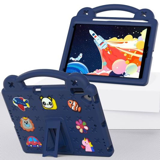 Handle Kickstand Children EVA Shockproof Tablet Case For iPad Air 2019 10.5 / Pro 10.5 2017(Navy Blue) - iPad Air (2019) Cases by buy2fix | Online Shopping UK | buy2fix