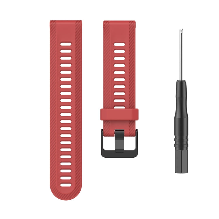 For Garmin Fenix 6 GPS 22mm Solid Color Silicone Watch Band(White) by buy2fix