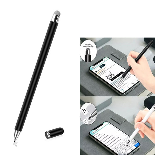 AT-30 2-in-1 Silicone Sucker + Conductive Cloth Head Handwriting Touch Screen Pen Mobile Phone Passive Capacitive Pen(Black) by buy2fix