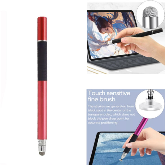 AT-31 Conductive Cloth Head + Precision Sucker Capacitive Pen Head 2-in-1 Handwriting Stylus with 1 Pen Head(Red) by buy2fix