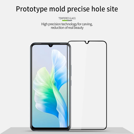 For vivo V25 PINWUYO 9H 2.5D Full Screen Tempered Glass Film(Black) by PINWUYO