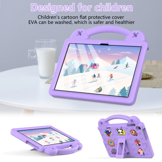 For Huawei MatePad T10S 10.1 / T10 9.7 / Honor Pad X8 10.1 Handle Kickstand Children EVA Shockproof Tablet Case(Light Purple) - Honor by buy2fix | Online Shopping UK | buy2fix