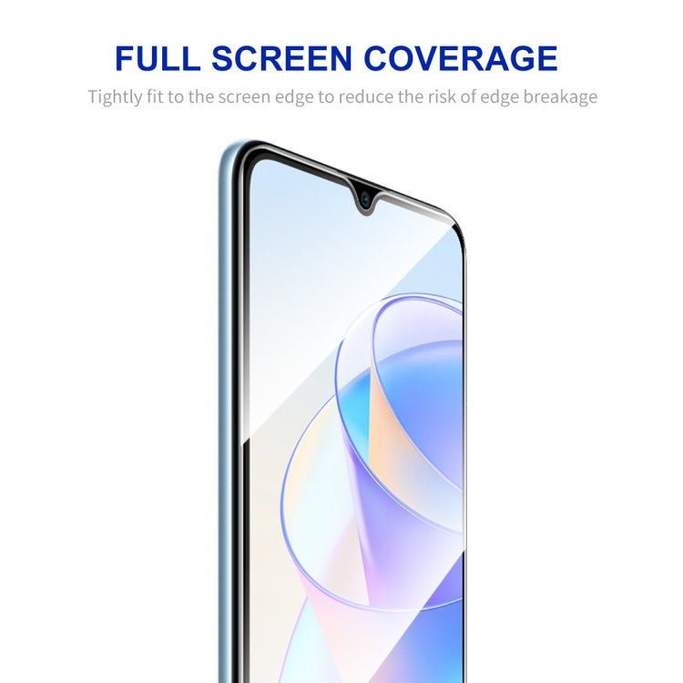 For Honor X7A 4G Global 5pcs ENKAY Hat-Prince Full Glue 0.26mm 9H 2.5D Tempered Glass Full Film - Honor Tempered Glass by ENKAY | Online Shopping UK | buy2fix