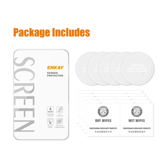 5pcs For OnePlus 11 ENKAY Hat-Prince 9H Rear Camera Lens Tempered Glass Film by ENKAY