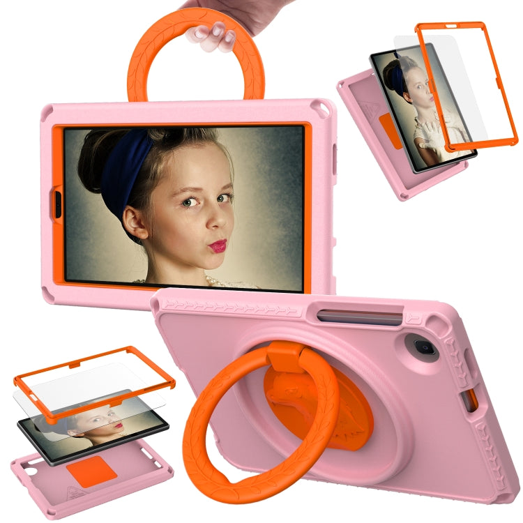 For Samsung Galaxy Tab A7 Lite T220/T225 2020 EVA Hybrid PC Shockproof Tablet Case with Frame(Pink) by buy2fix