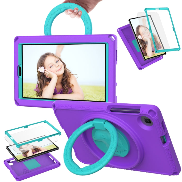 For Samsung Galaxy Tab A 8.0 T290/T295 2019 EVA Hybrid PC Shockproof Tablet Case with Frame(Purple) by buy2fix