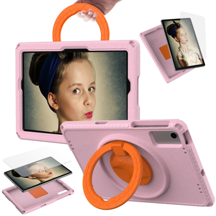 For Samsung Galaxy Tab A11+ / A9+ EVA Hybrid PC Shockproof Tablet Case with Frame(Pink) by buy2fix