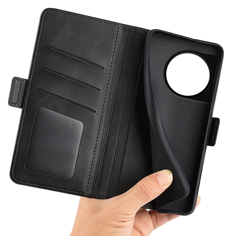 For OnePlus 11 Dual-side Magnetic Buckle Leather Phone Case(Black) by buy2fix