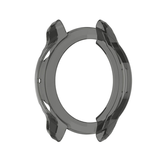 For Ticwatch Pro 3 GPS TPU Color Transparent Half Wrapped Protective Shell(Transparent Black) by buy2fix