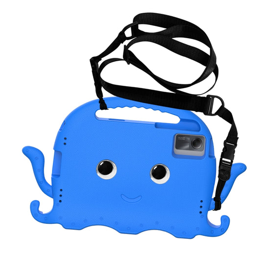 For Lenovo Tab M11 /Xiaoxin Pad 11 2024 Octopus Style EVA Hybrid PC Shockproof Tablet Case with Strap(Blue) by buy2fix