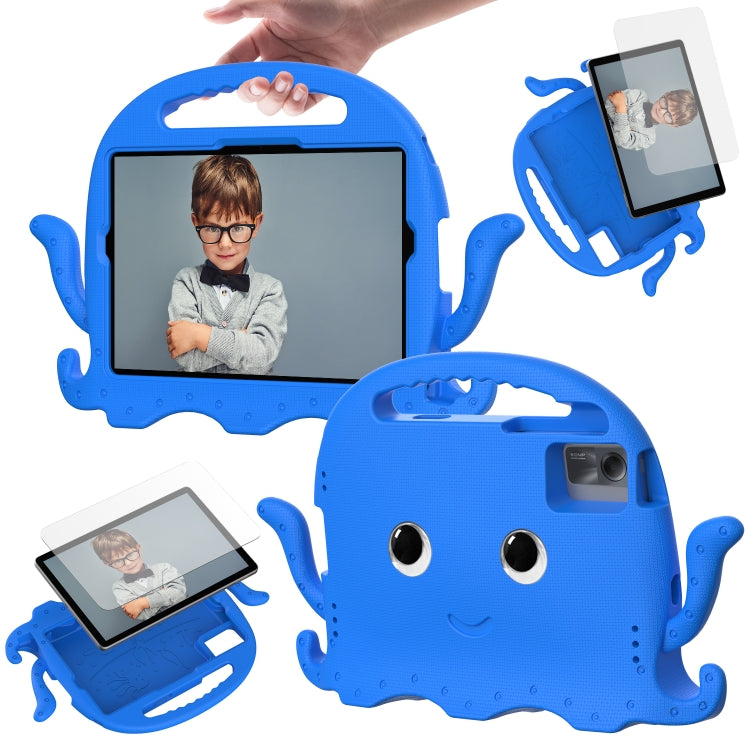 For Lenovo Tab M11 /Xiaoxin Pad 11 2024 Octopus Style EVA Hybrid PC Shockproof Tablet Case with Strap(Blue) by buy2fix