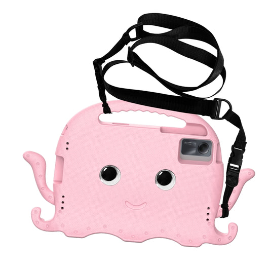 For Lenovo Tab M11 /Xiaoxin Pad 11 2024 Octopus Style EVA Hybrid PC Shockproof Tablet Case with Strap(Pink) by buy2fix