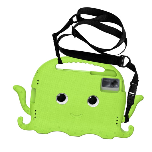 For Lenovo Tab M11 /Xiaoxin Pad 11 2024 Octopus Style EVA Hybrid PC Shockproof Tablet Case with Strap(Grass Green) by buy2fix