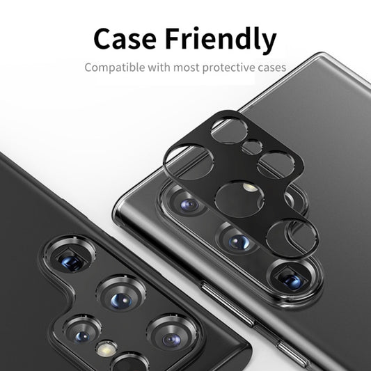For Samsung Galaxy S23 Ultra 5G ENKAY Hat-Prince Aluminium Alloy Camera Lens Protector Full Cover(Black) by ENKAY