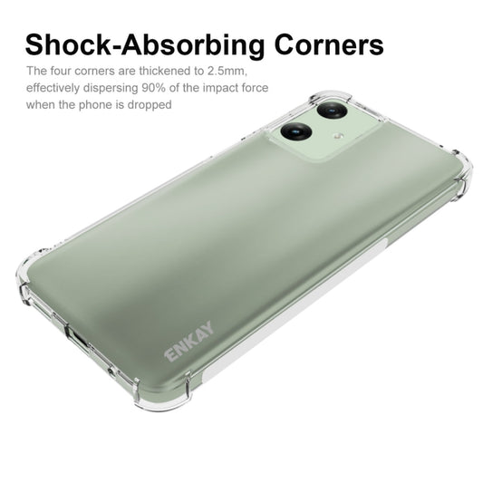 For Motorola Moto G Play 4G 2024 ENKAY Hat-Prince Transparent TPU Shockproof Phone Case by ENKAY