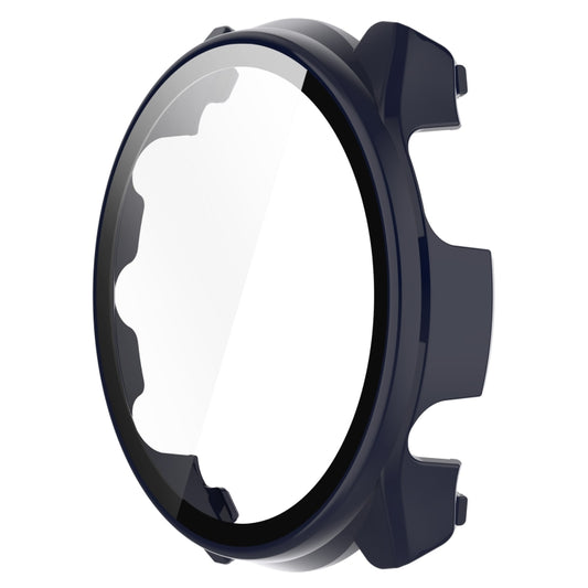 For Garmin Forerunner 965 PC + Toughened Film Integrated Watch Protective Case(Blue) by buy2fix