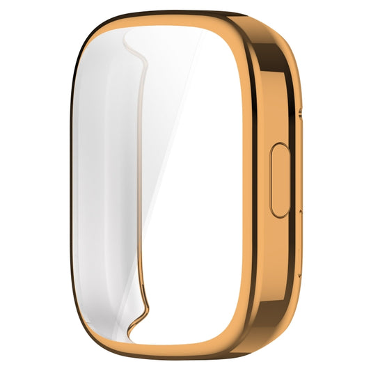 For Redmi Watch 3 TPU Fully Enclosed Watch Protective Case(Rose Gold) by buy2fix