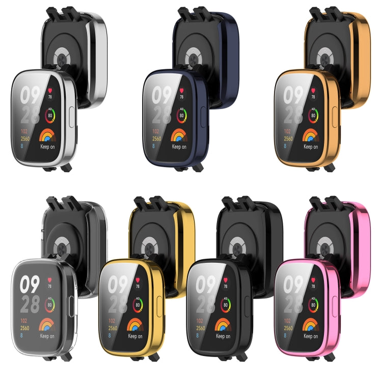 For Redmi Watch 3 TPU Fully Enclosed Watch Protective Case(Black) by buy2fix