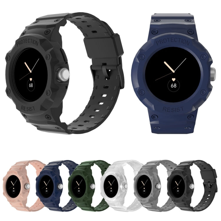 For Google Pixel Watch JUNSUNMAY Integrated TPU Adjustable Elastic Watch Band(Grey) by JUNSUNMAY