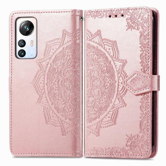 For Blackview A85 Mandala Flower Embossed Leather Phone Case(Rose Gold) by buy2fix
